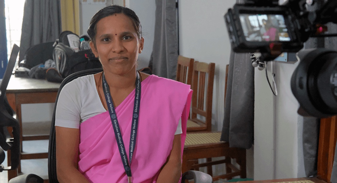 CMC health aide Priya P ready for interview