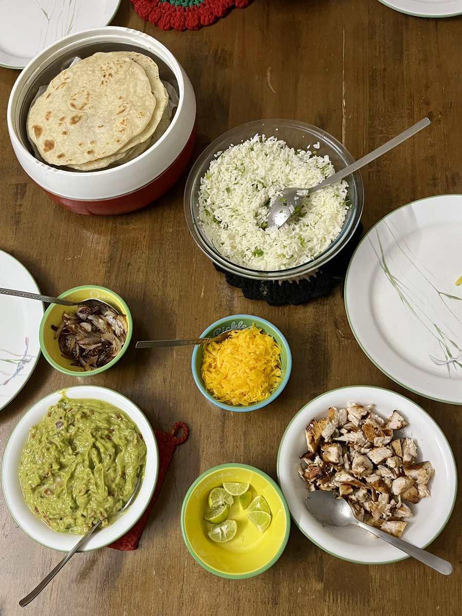 Homemade chicken fajitas